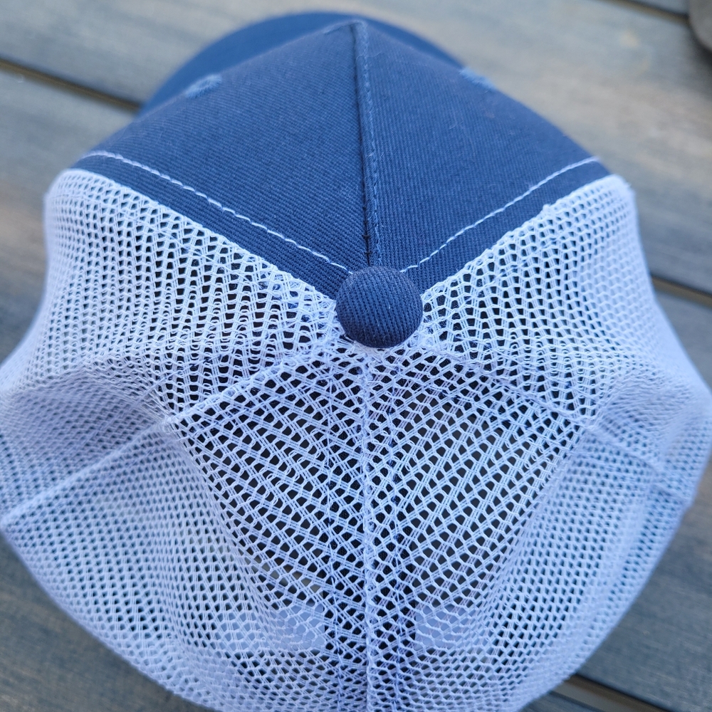 Blue SKI Ritz Carlton Bachelor Gultch Trucker Mesh Hat with Rainbow Stripe - Picture 7 of 7